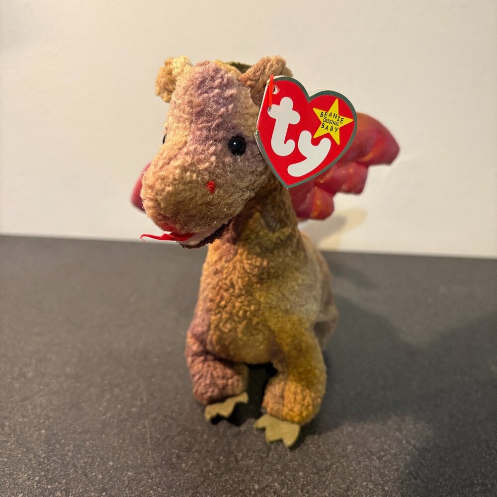 Ty Beanie Baby - Scorch the Dragon - MWMT!